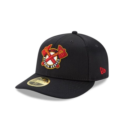 Atlanta Braves Gorra | New Era MLB Clubhouse Collection Low Profile 59fifty Fitted Cap Mexico - Azules